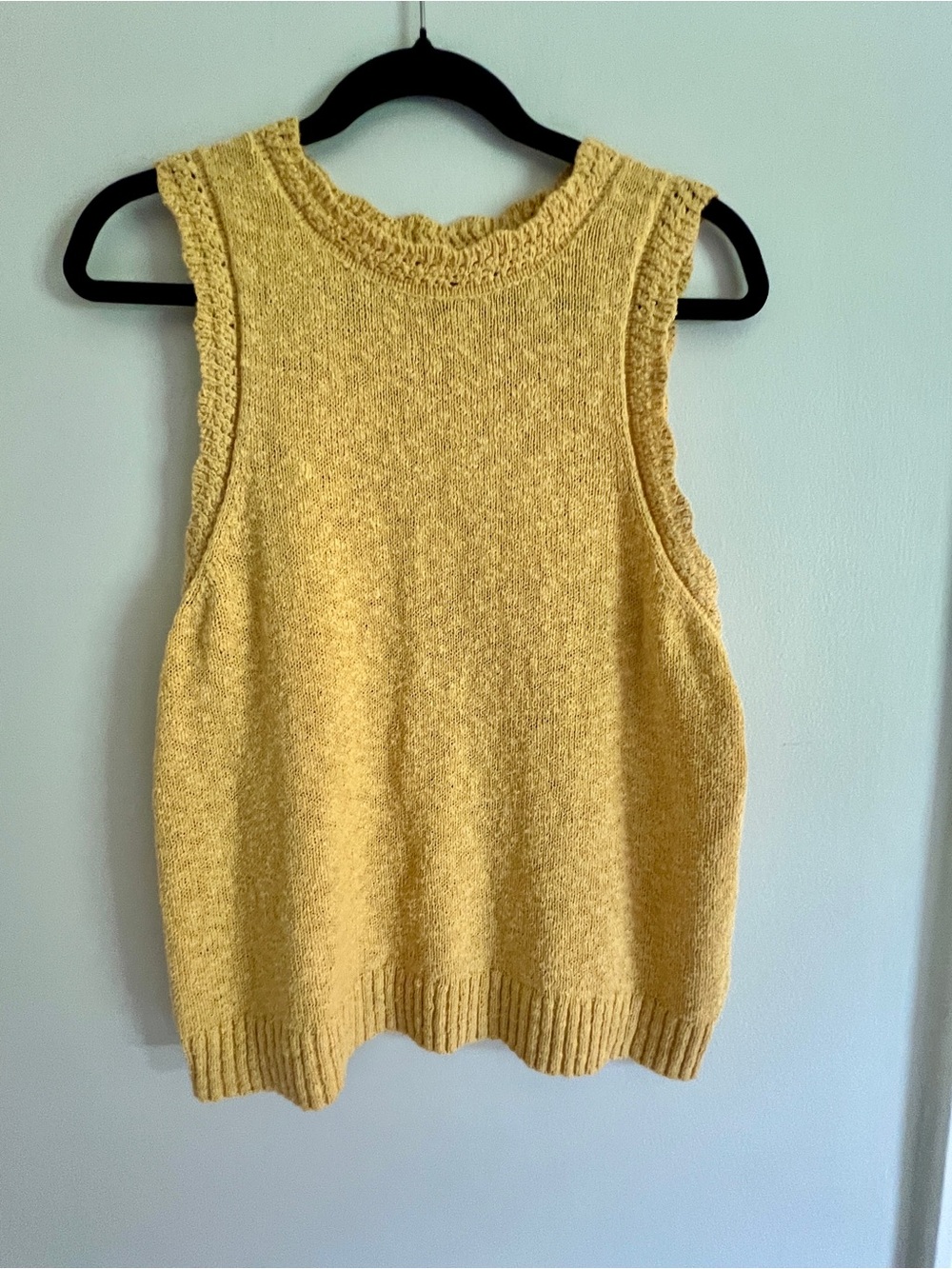 J. Crew Yellow Knit Tank Sweater Vest